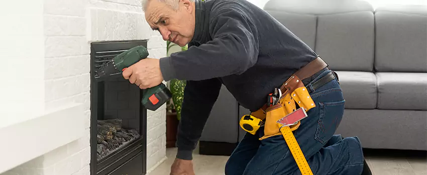 New Indoor Fireplace Installation in Islip, New York