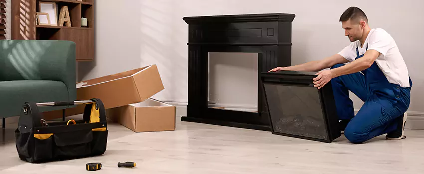 Old Rusted Metal Fireplace Repair And Replacement in Islip, NY